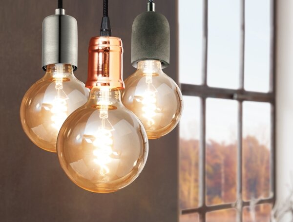Eglo 32531 - Lampadario a sospensione con filo YORTH 1xE27/60W/230V