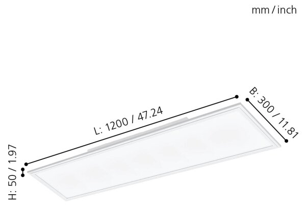 Eglo 32811 - Pannello a plafone LED SALOBRENA LED/33W/230V