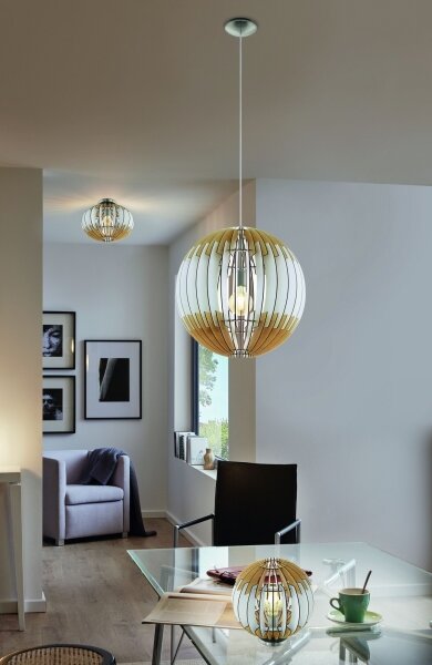 Eglo 32846 - Lampadario su filo OLMERO 1xE27/60W/230V