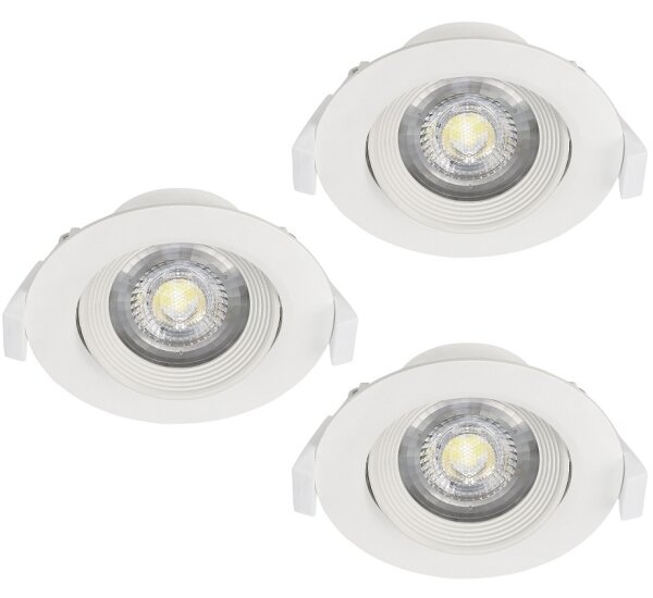 Eglo 32896 - Set di 3 faretti da incasso SARTIANO LED/5W/230V