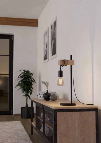 Eglo 55249 - Lampada da tavolo TOWNSHEND 1xE27/10W/230V
