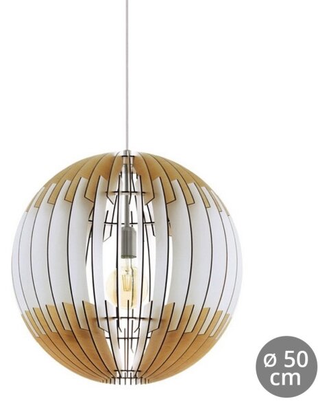 Eglo 32846 - Lampadario su filo OLMERO 1xE27/60W/230V