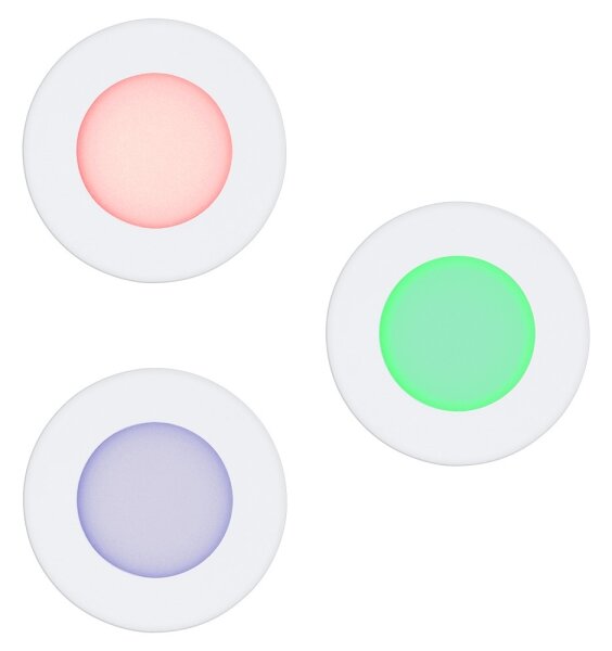 Eglo 32881-Set da 3 faretti da incasso LED RGB dimmerabili FUEVA-C LED/3W/230V