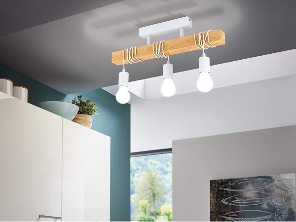 Eglo 33166 - Lampadario fisso TOWNSHEND 3xE27/60W/230V