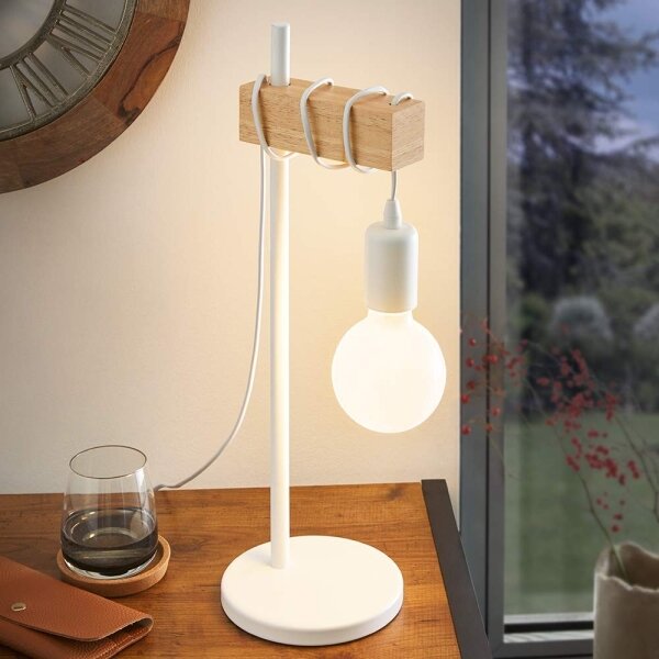 Eglo 33163 - Lampada da tavolo TOWNSHEND 1xE27/10W/230V