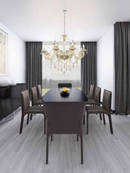 Eglo 39094 - Lampadario BASILANO 12xE14/40W/230V