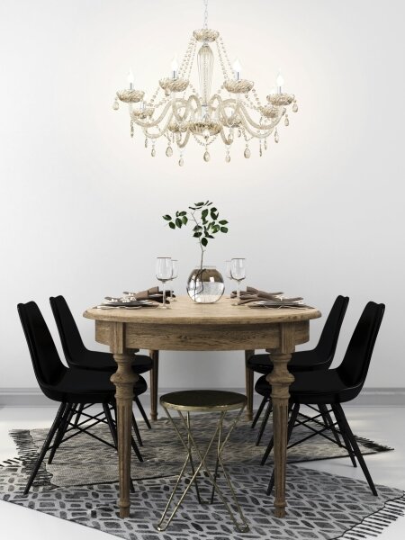 Eglo 39093 - Lampadario BASILANO 8xE14/40W/230V