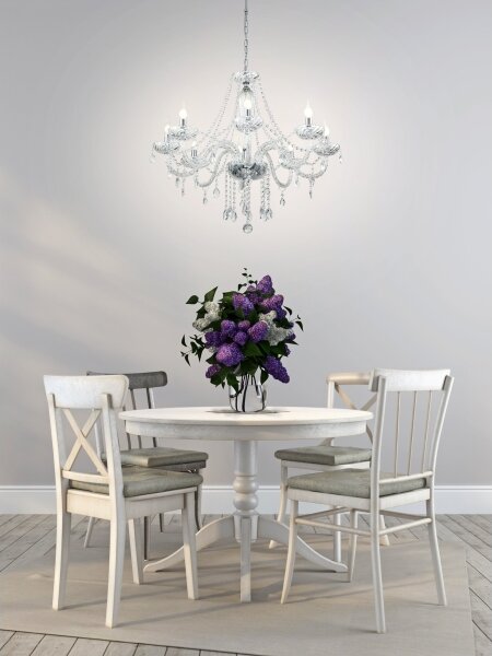 Eglo 39101 - Lampadario BASILANO 1 8xE14/40W/230V