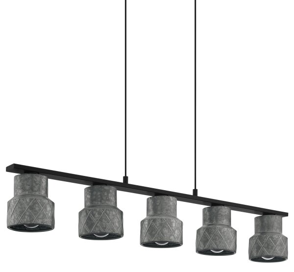 Eglo 39855 - Lampadario a sospensione su cavo HILCOTT 5xE27/40W/230V