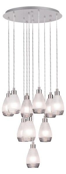 Eglo 39503 - Lampadario a sospensione con filo SIRACUSA 10xE27/60W/230V