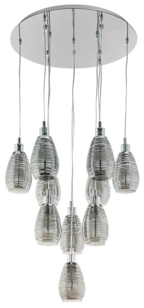 Eglo 39506 - Lampadario a sospensione con filo SIRACUSA 10xE27/60W/230V