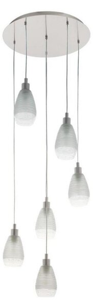 Eglo 39502 - Lampadario a sospensione con filo SIRACUSA 6xE27/60W/230V