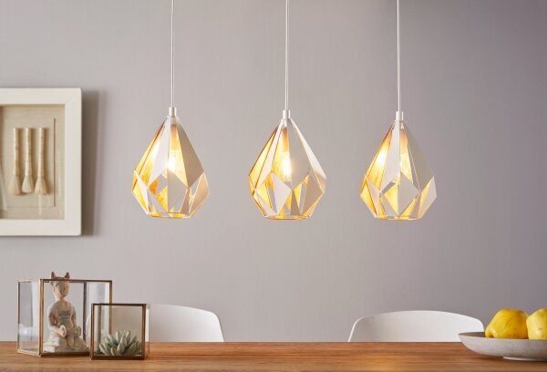 Eglo 43002 - Lampadario a sospensione con filo CARLTON 3xE27/60W/230V