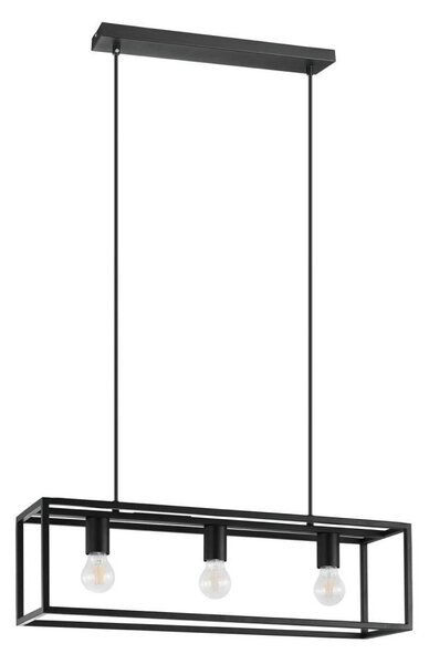 Eglo 43032 - Lampadario a sospensione con filo ELDRICK 3xE27/40W/230V nero