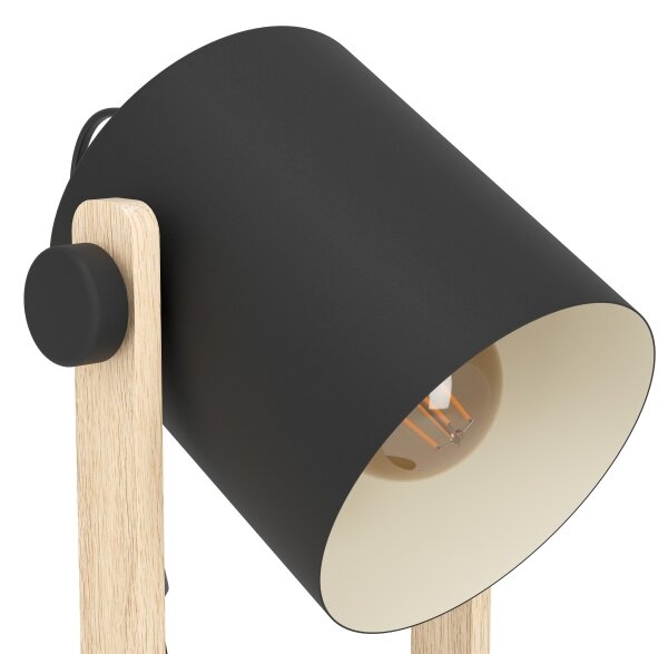 Eglo 43047 - Lampada da tavolo HORNWOOD 1xE27/28W/230V