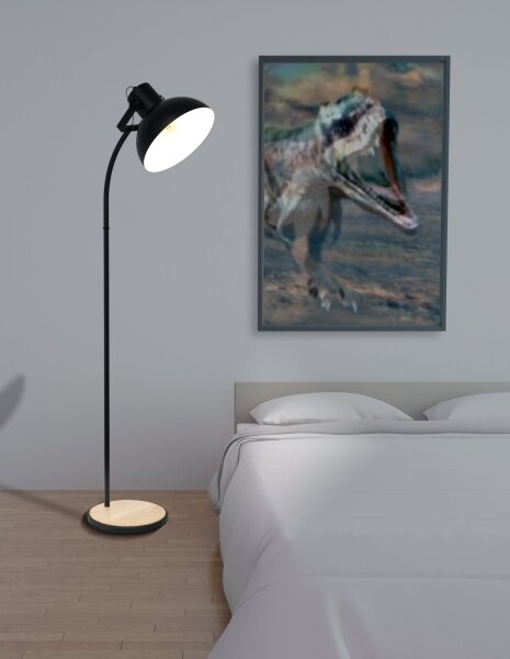 Eglo 43166 - Lampada da terra LUBENHAM 1xE27/28W/230V