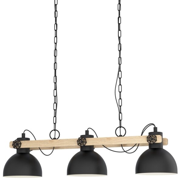 Eglo 79896 - Lampadario a sospensione con catena LUBENHAM 3xE27/28W/230V