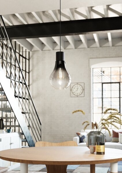 Eglo 43129 - Lampadario su corda CHASELY 1xE27/40W/230V