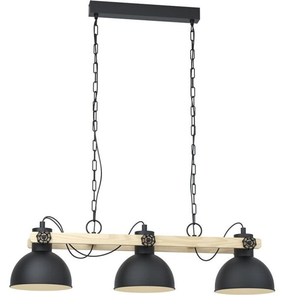 Eglo 79896 - Lampadario a sospensione con catena LUBENHAM 3xE27/28W/230V