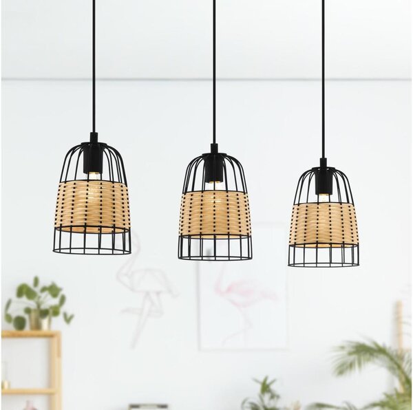 Eglo 43313 - Lampadario a sospensione con filo ANWICK 3xE27/40W/230V