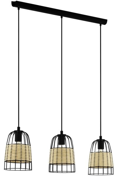 Eglo 43313 - Lampadario a sospensione con filo ANWICK 3xE27/40W/230V