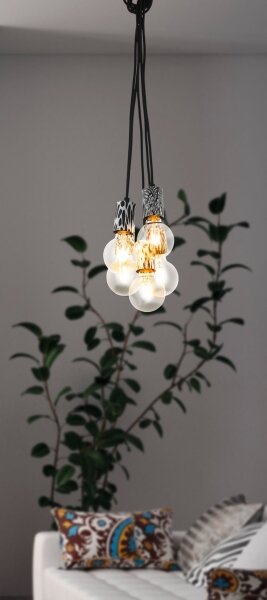Eglo 43314 - Lampada a sospensione con cavo COULSDON 5xE27/10W/230V
