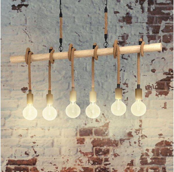 Eglo 43319 - Lampadario a sospensione con catena YOUNGSTOWN 6xE27/40W/230V