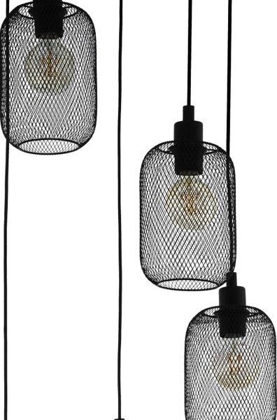 Eglo 43334 - Lampadario a sospensione con filo WRINGTON 5xE27/60W/230V