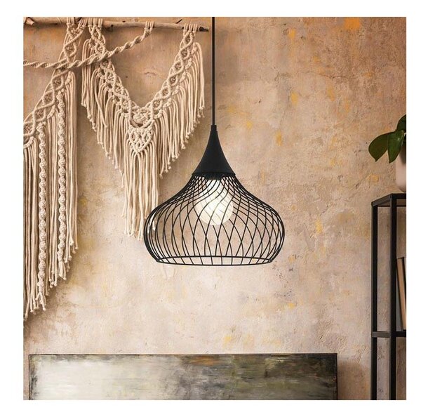 Eglo 43344 - Lampadario a sospensione con filo STAVERTON 1xE27/60W/230V