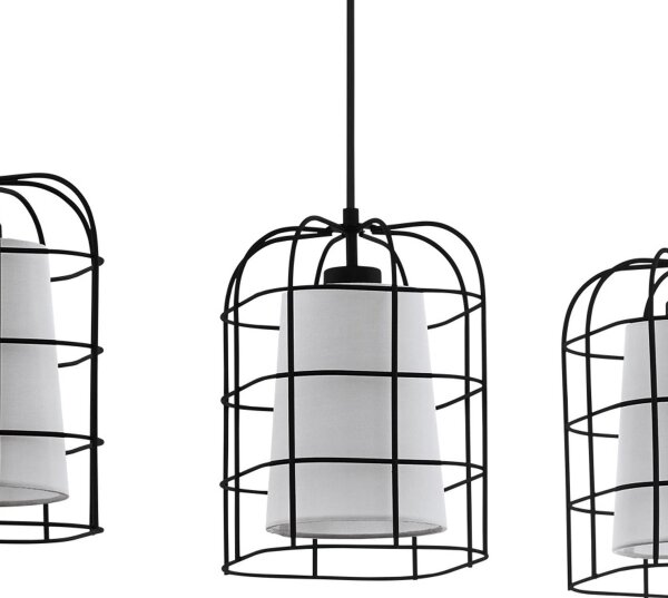 Eglo 43355 - Lampadario a sospensione con filo BITTAMS 3xE27/28W/230V