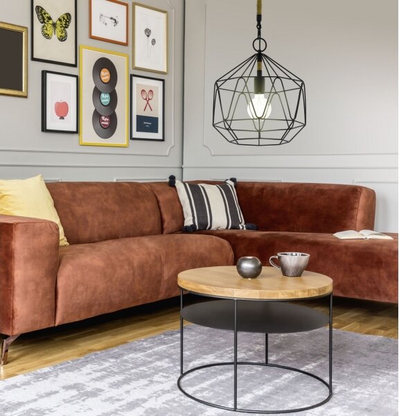 Eglo 43328 - Lampadario a sospensione con filo COTTINGHAM 1xE27/40W/230V