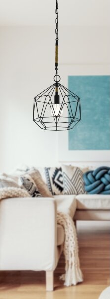 Eglo 43328 - Lampadario a sospensione con filo COTTINGHAM 1xE27/40W/230V