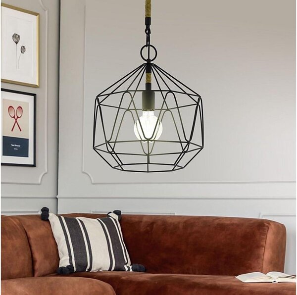 Eglo 43328 - Lampadario a sospensione con filo COTTINGHAM 1xE27/40W/230V