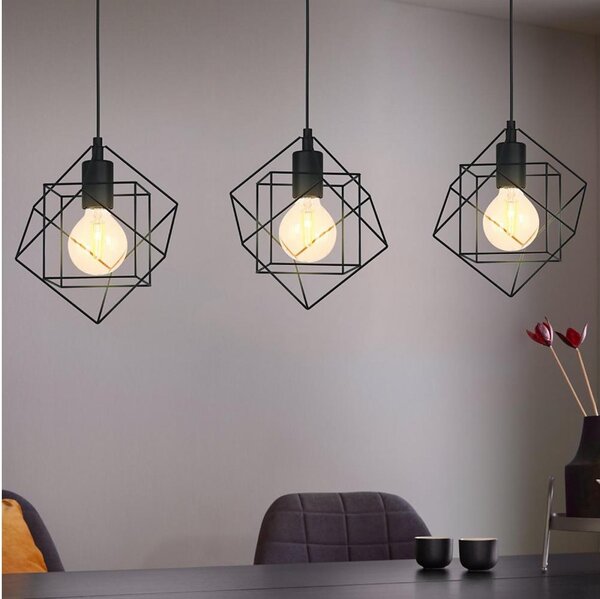 Eglo 43361 - Lampadario a sospensione con filo STRAITON 3xE27/60W/230V