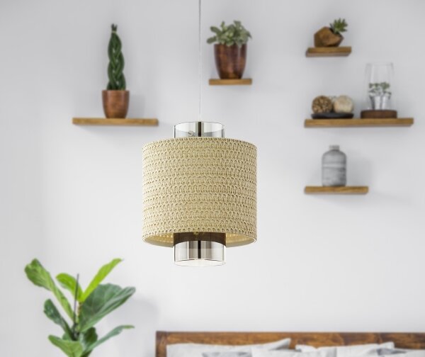 Eglo 43393 - Lampadario a sospensione con filo MEDIOUNA 1xE27/40W/230V