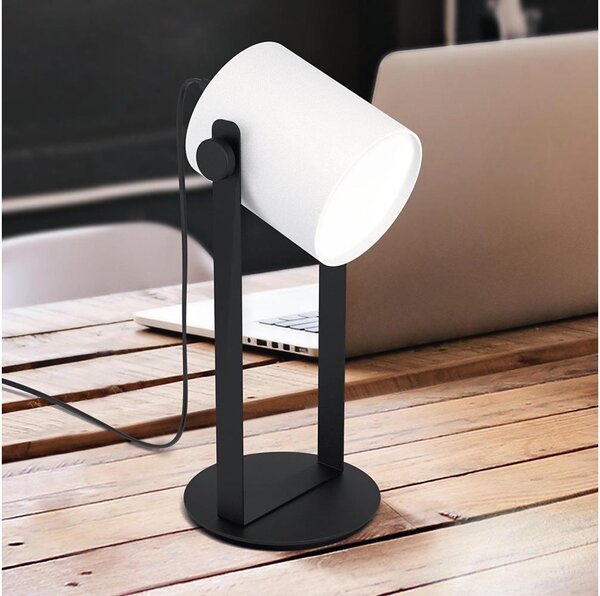Eglo 43428 - Lampada da tavolo HORNWOOD 1 1xE27/28W/230V
