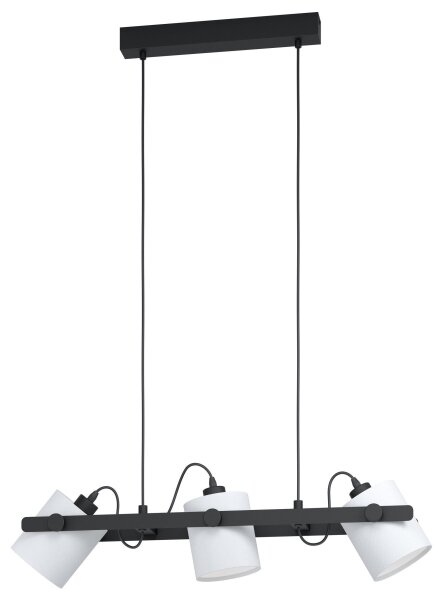 Eglo 43426 - Lampadario a sospensione con filo HORNWOOD 1 3xE27/28W/230V