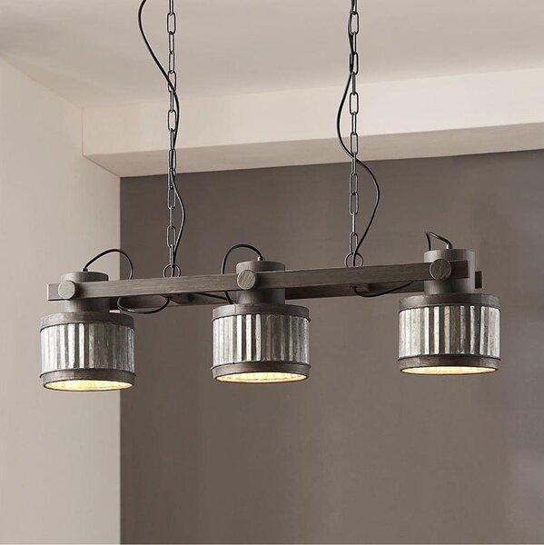 Eglo 43447 - Lampadario a catena TURROCK 3xE27/28W/230V