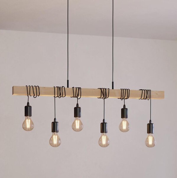 Eglo 43513 - Lampadario sospeso a cavo TOWNSHEND 6xE27/60W/230V