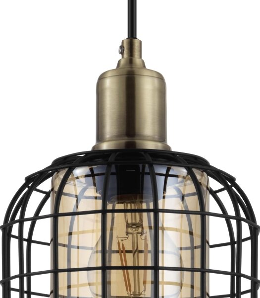 Eglo 43499 - Lampadario su corda CHISLE 3xE27/40W/230V