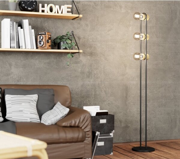 Eglo 43544 - Lampada da terra CHIEVELEY 3xE27/28W/230V