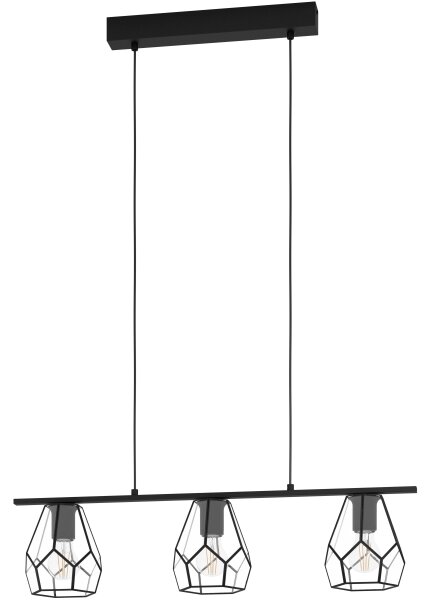 Eglo 43644 - Lampadario LED a sospensione con cavo MARDYKE 3xE27/40W/230V