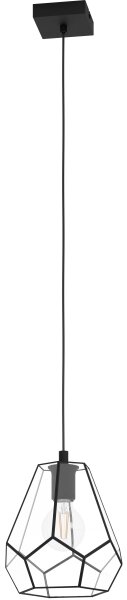 Eglo 43643 - Lampadario su corda MARDYKE 1xE27/40W/230V