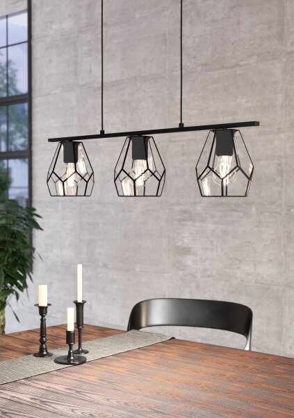 Eglo 43644 - Lampadario LED a sospensione con cavo MARDYKE 3xE27/40W/230V