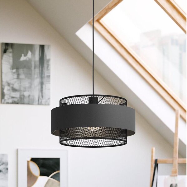Eglo 43668 - Lampadario su corda BAZELY 1xE27/40W/230V