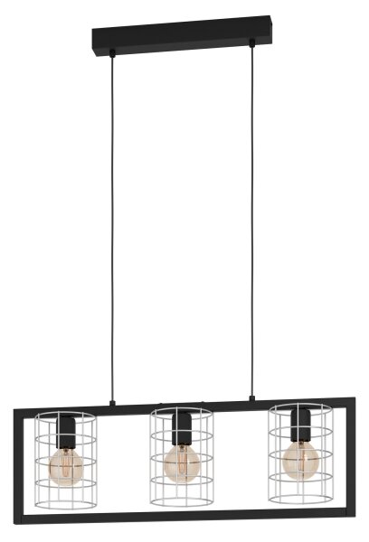 Eglo 43663 - Lampadario su corda JUBILY 3xE27/40W/230V