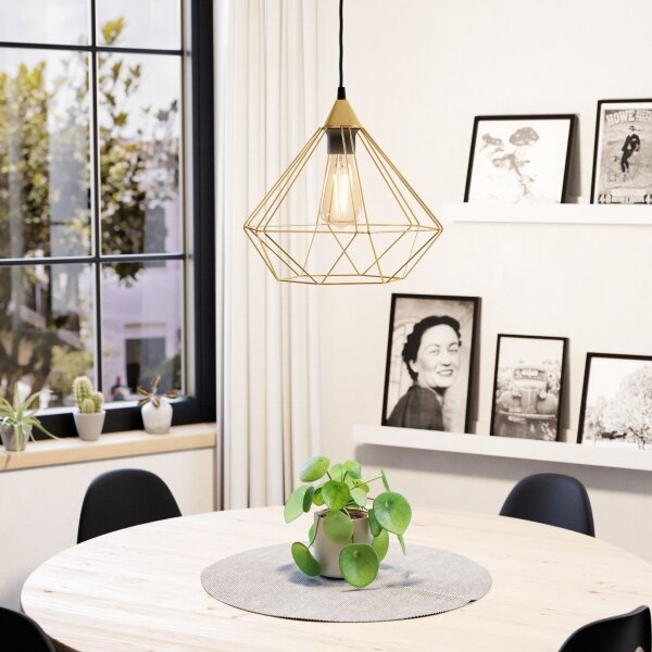 Eglo 43679 - Lampadario su corda TARBES 1xE27/60W/230V d. 32,5 cm
