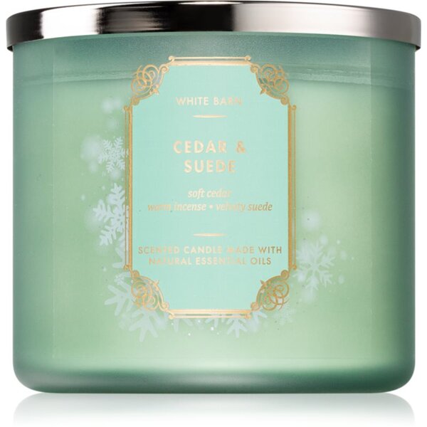 Bath & Body Works Cedar & Suede candela profumata 411 g