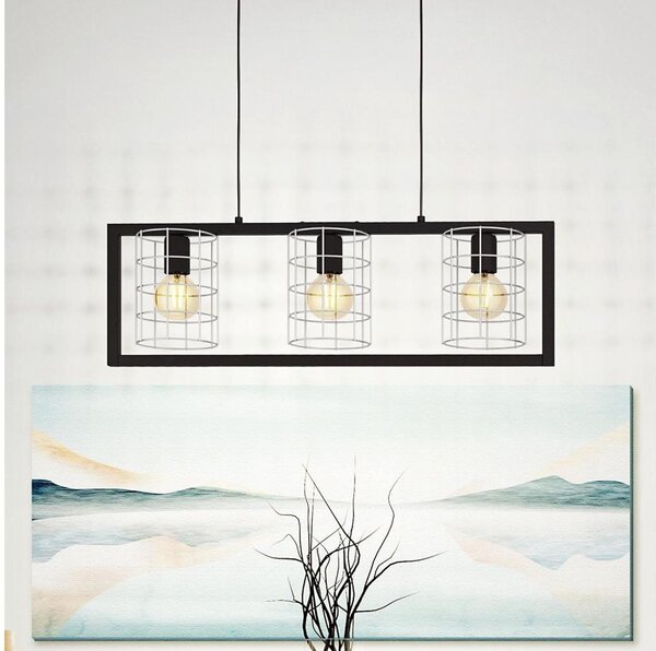 Eglo 43663 - Lampadario su corda JUBILY 3xE27/40W/230V
