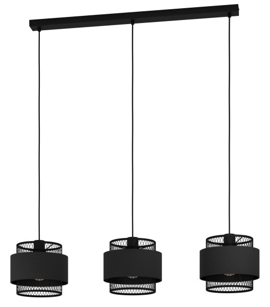 Eglo 43669 - Lampadario su corda BAZELY 3xE27/40W/230V
